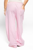Ballet Pink Wide-Leg SweatPants