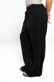 Ink Black Wide-Leg SweatPants