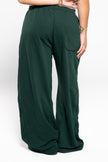 Basil Green Wide-Leg SweatPants