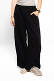 Ink Black Wide-Leg SweatPants