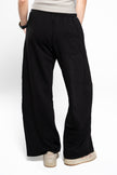 Ink Black Wide-Leg SweatPants