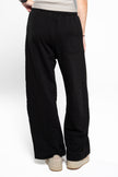 Ink Black Wide-Leg SweatPants