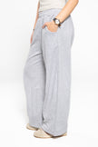 Smoke Grey Wide-Leg SweatPants