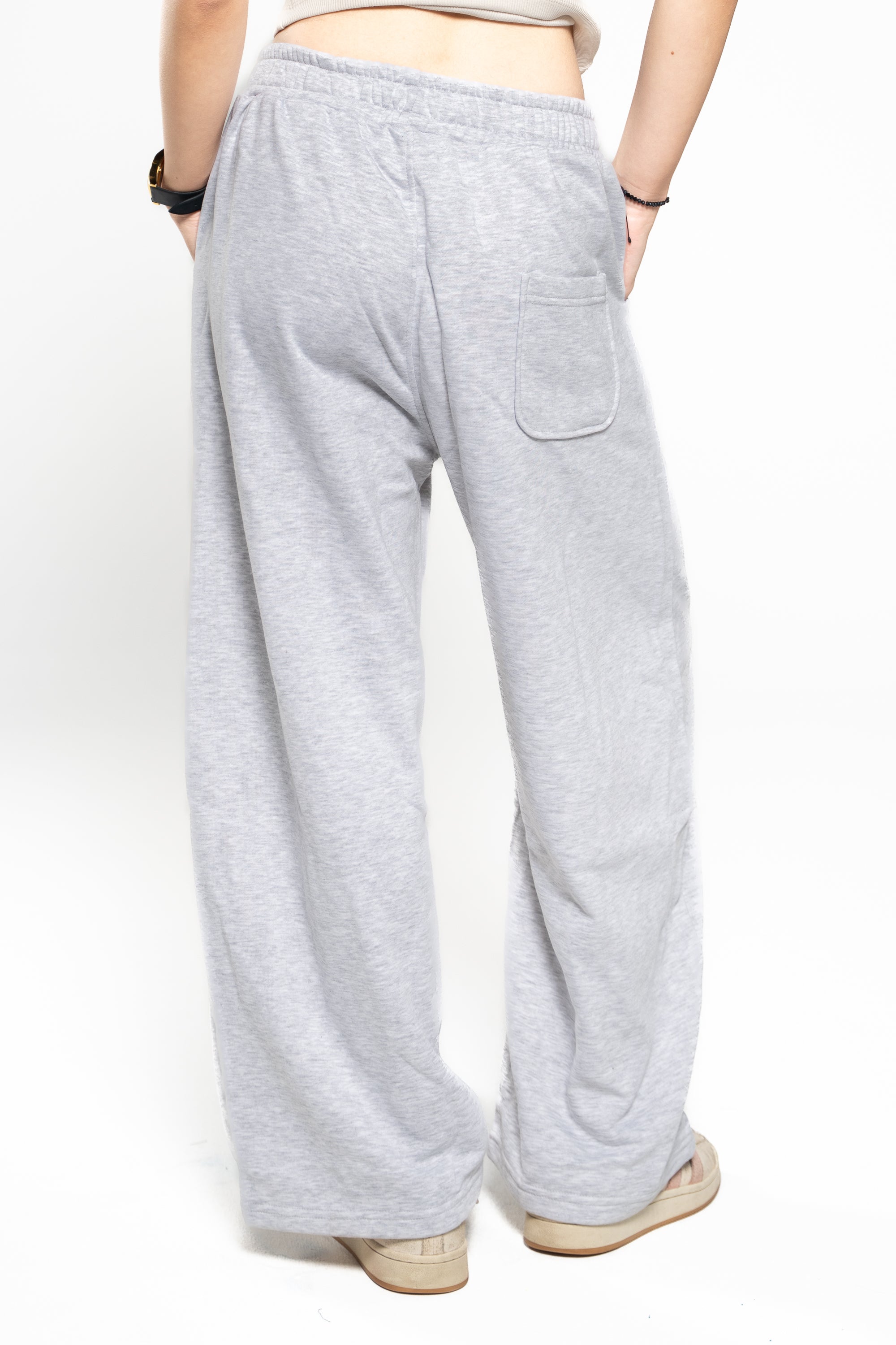 Smoke Grey Wide-Leg SweatPants