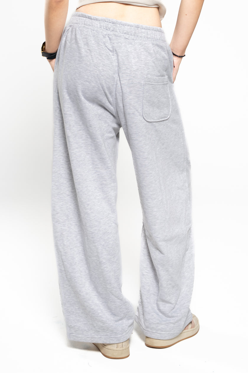 Smoke Grey Wide-Leg SweatPants