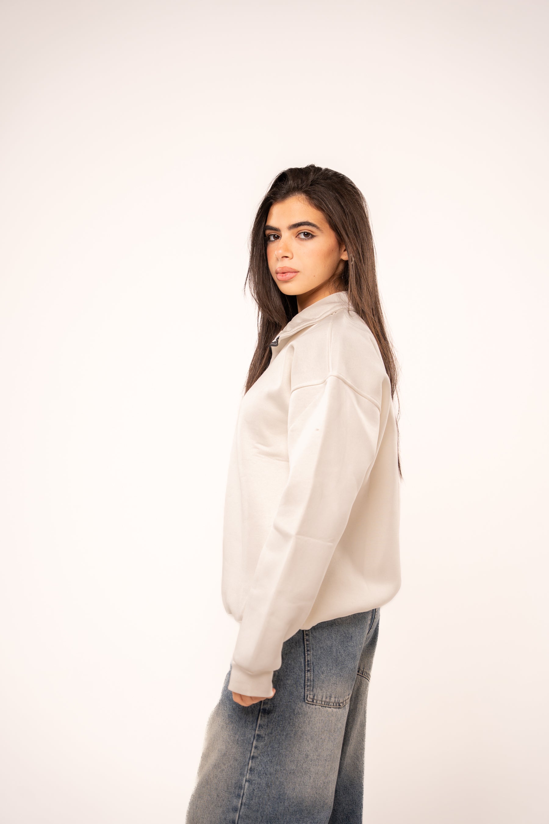 Ice White Quarter-Zip