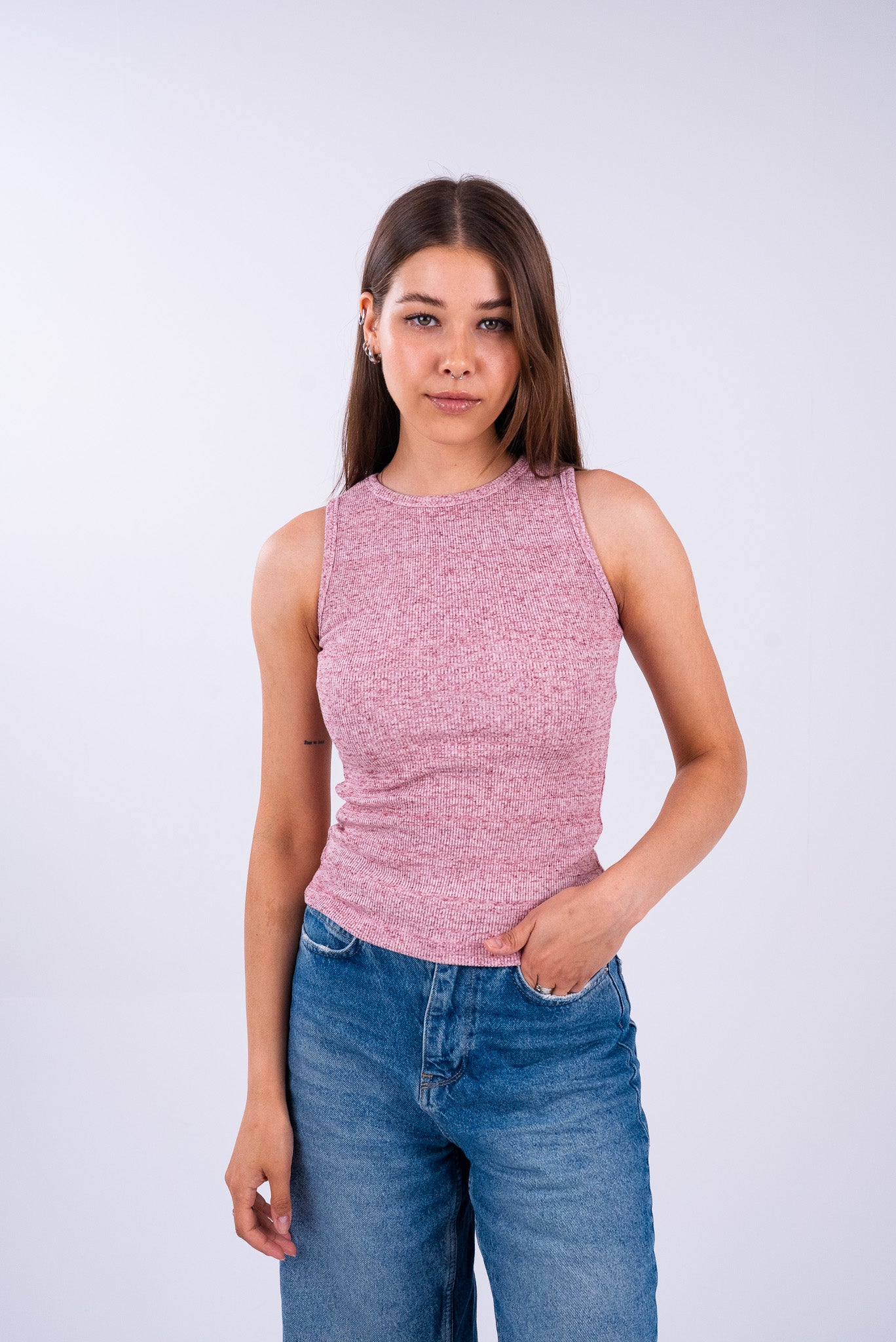 Blush Heather Pink Tank Top