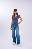 Dim Gray U-Shaped Top