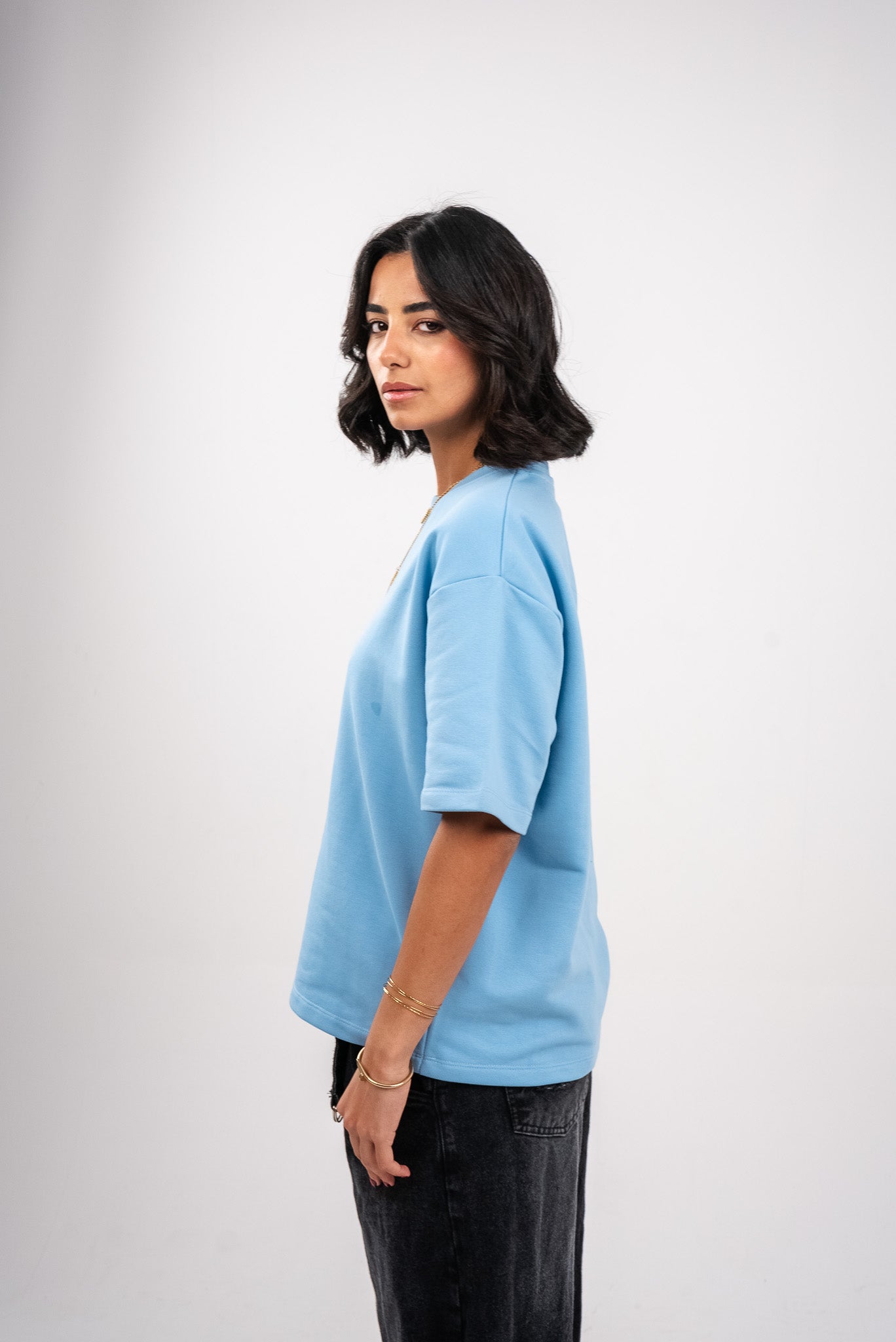 Blue Heavy Weight Boxy T-Shirt