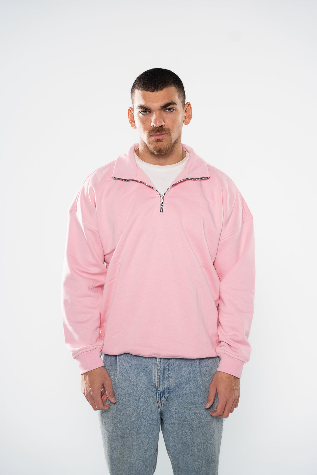 Ballet Pink Quarter-Zipper