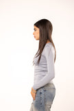 Iron Grey Long Sleeve Top