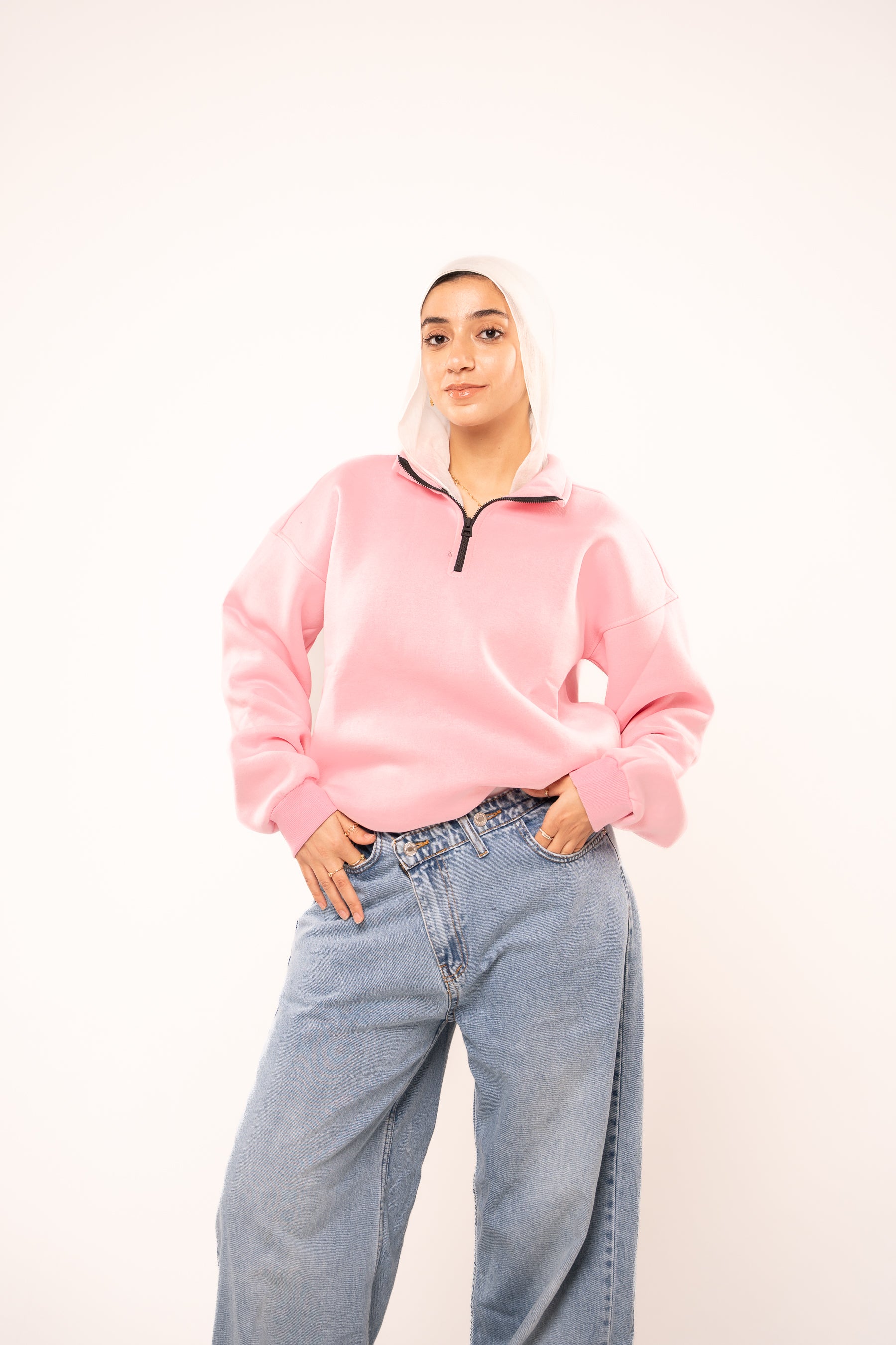 Ballet Pink Quarter-Zip