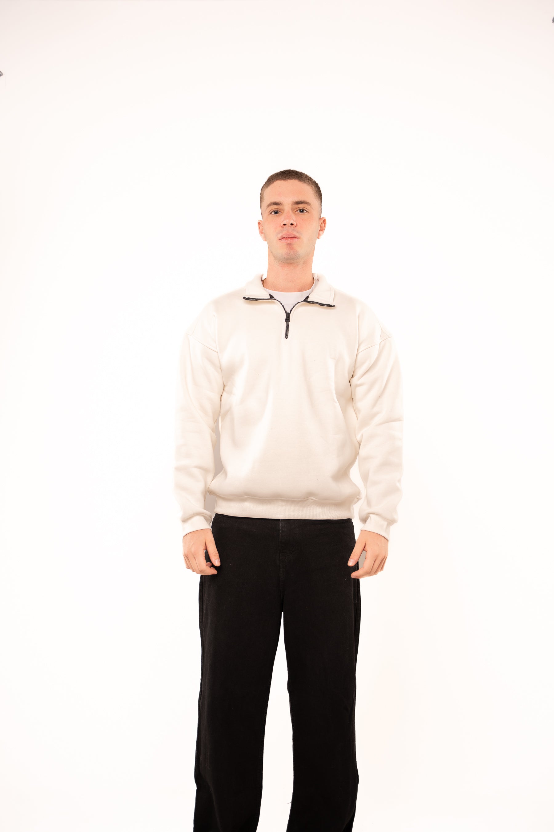 Ice White Quarter-Zip