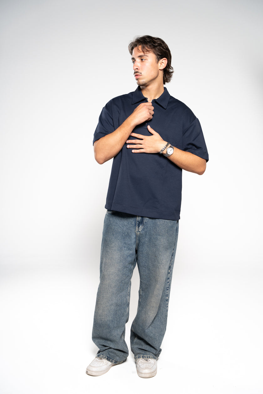 Absolute Zero Zip Up Polo