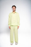 Iguana Green Linen Pants