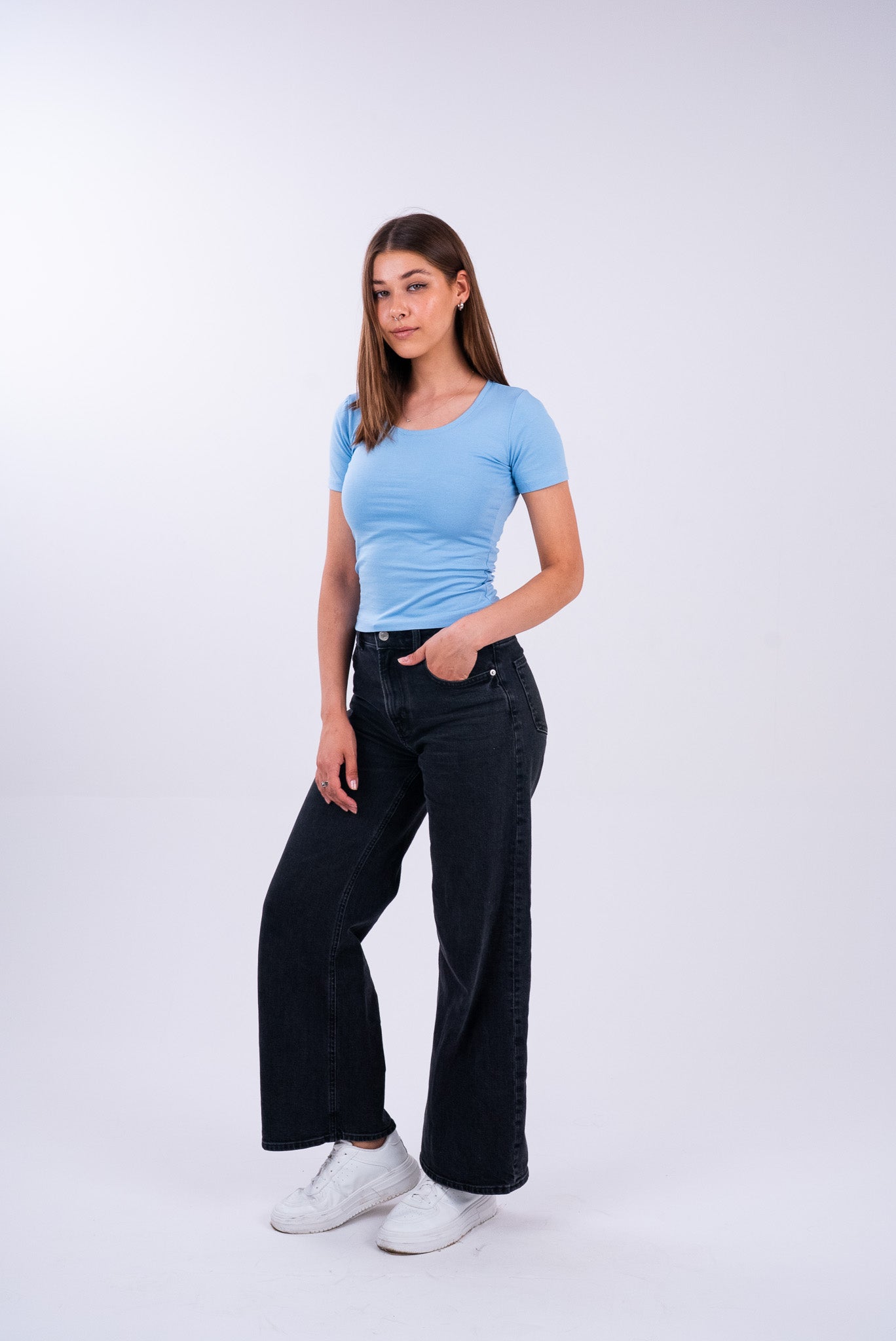 Jordy Blue U-Shaped Top