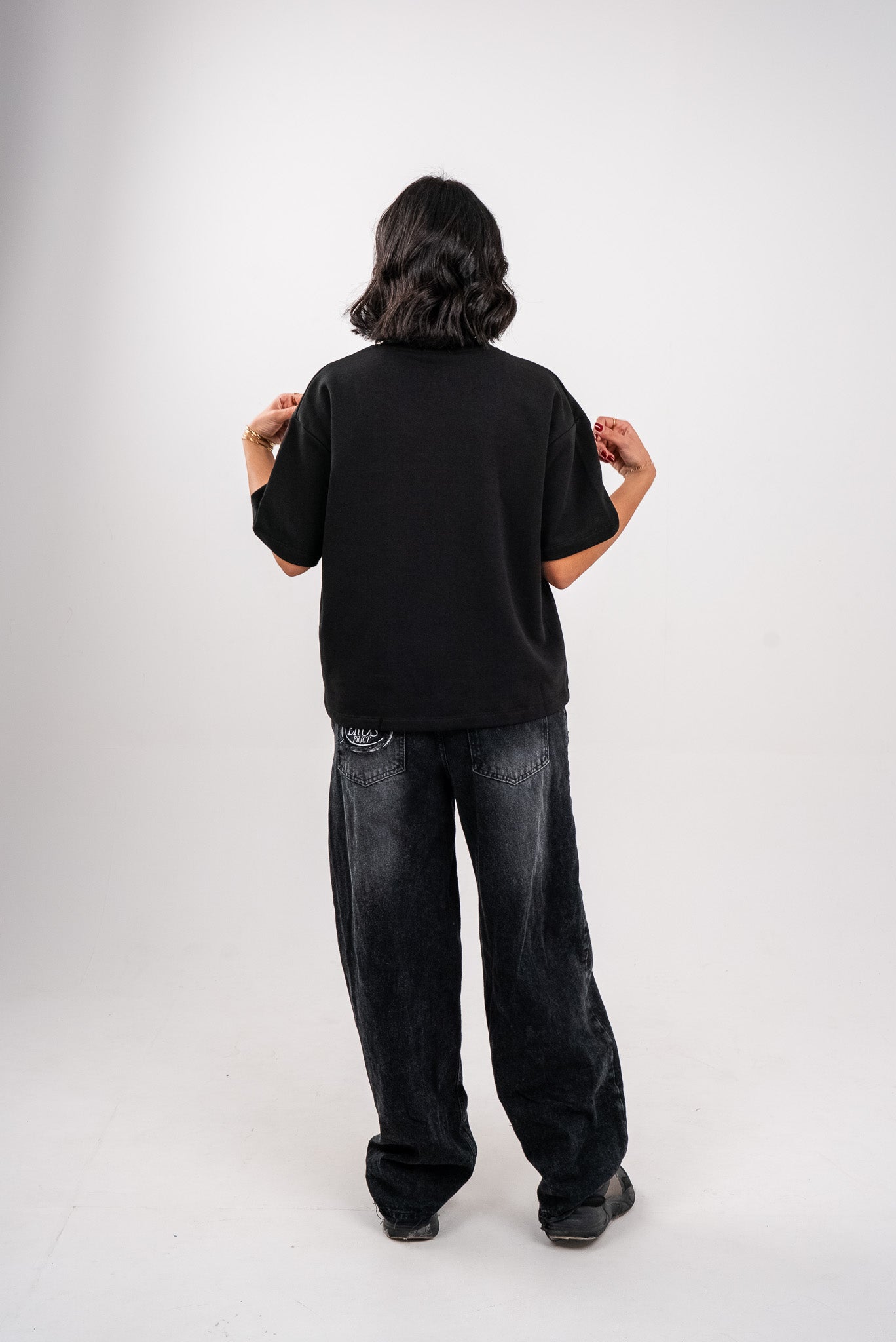 Charcoal Black Boxy T-Shirt