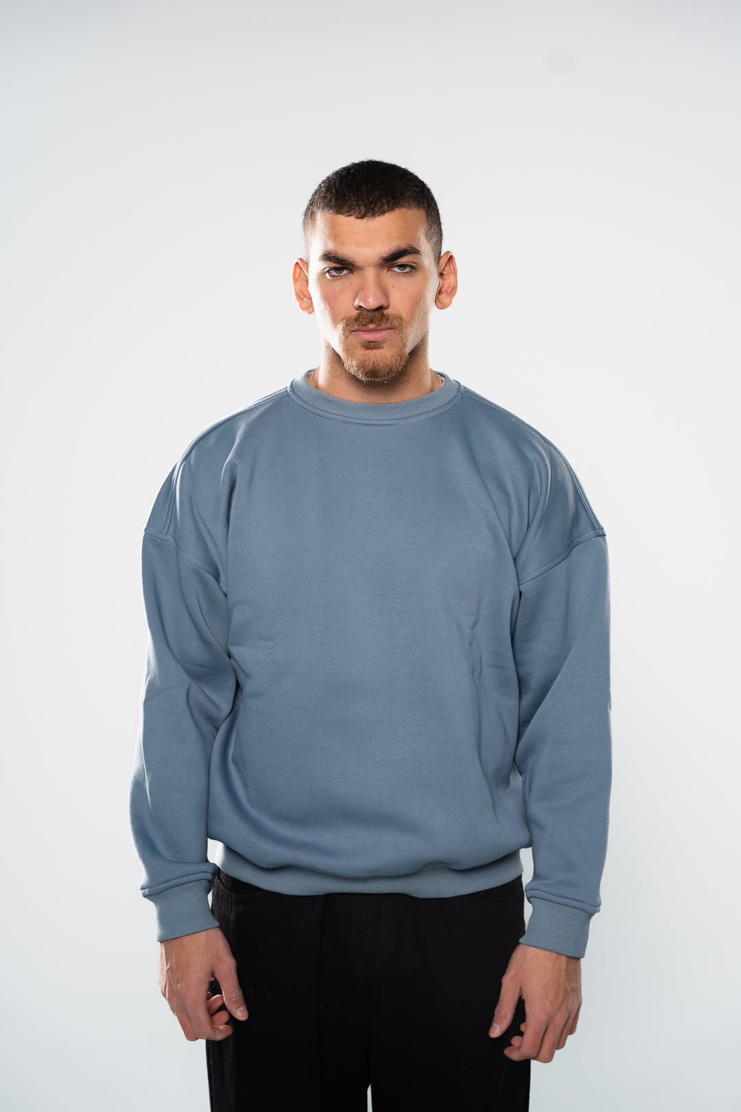 Teal Blue Crew-Neck