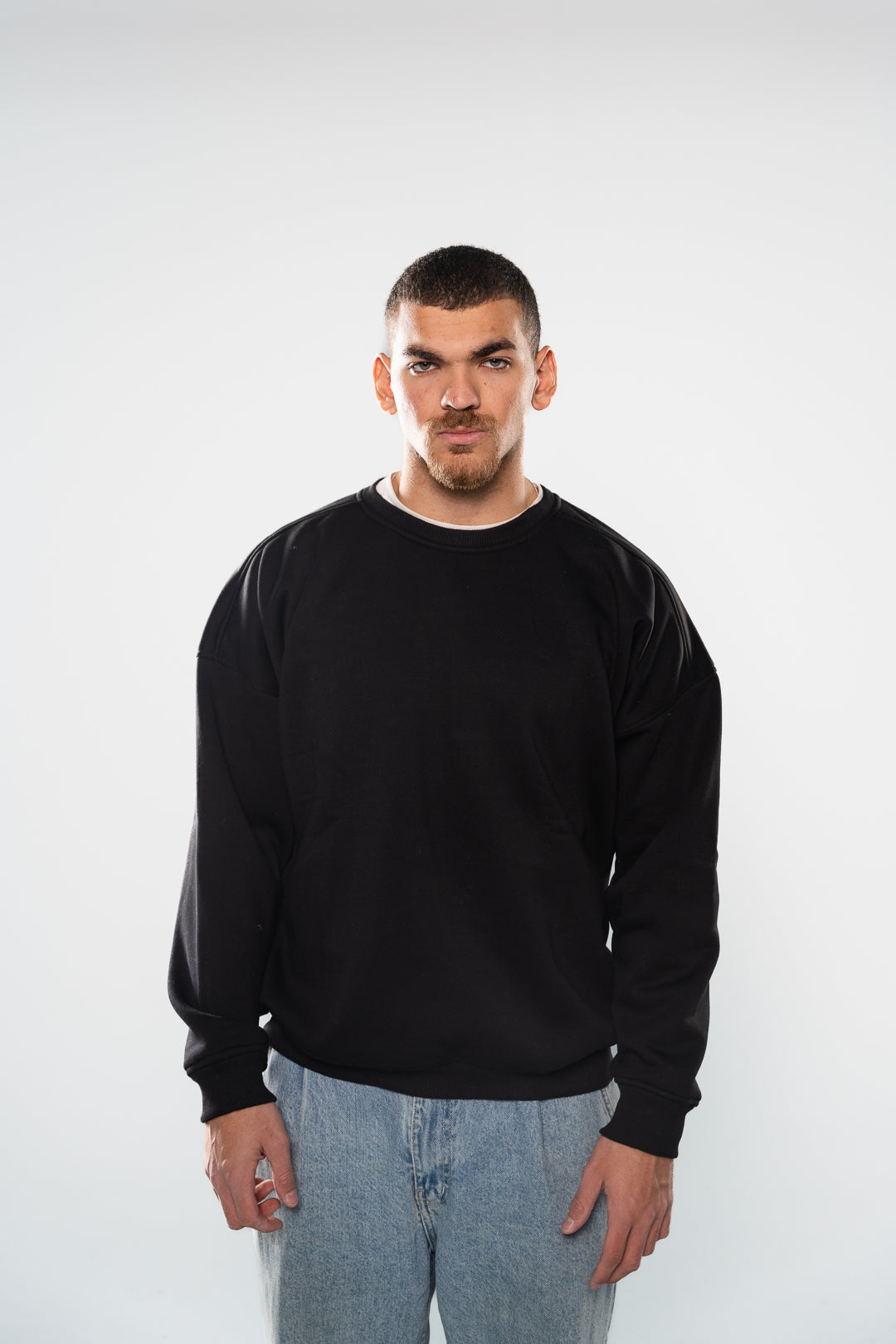 Ink Black Crew-Neck