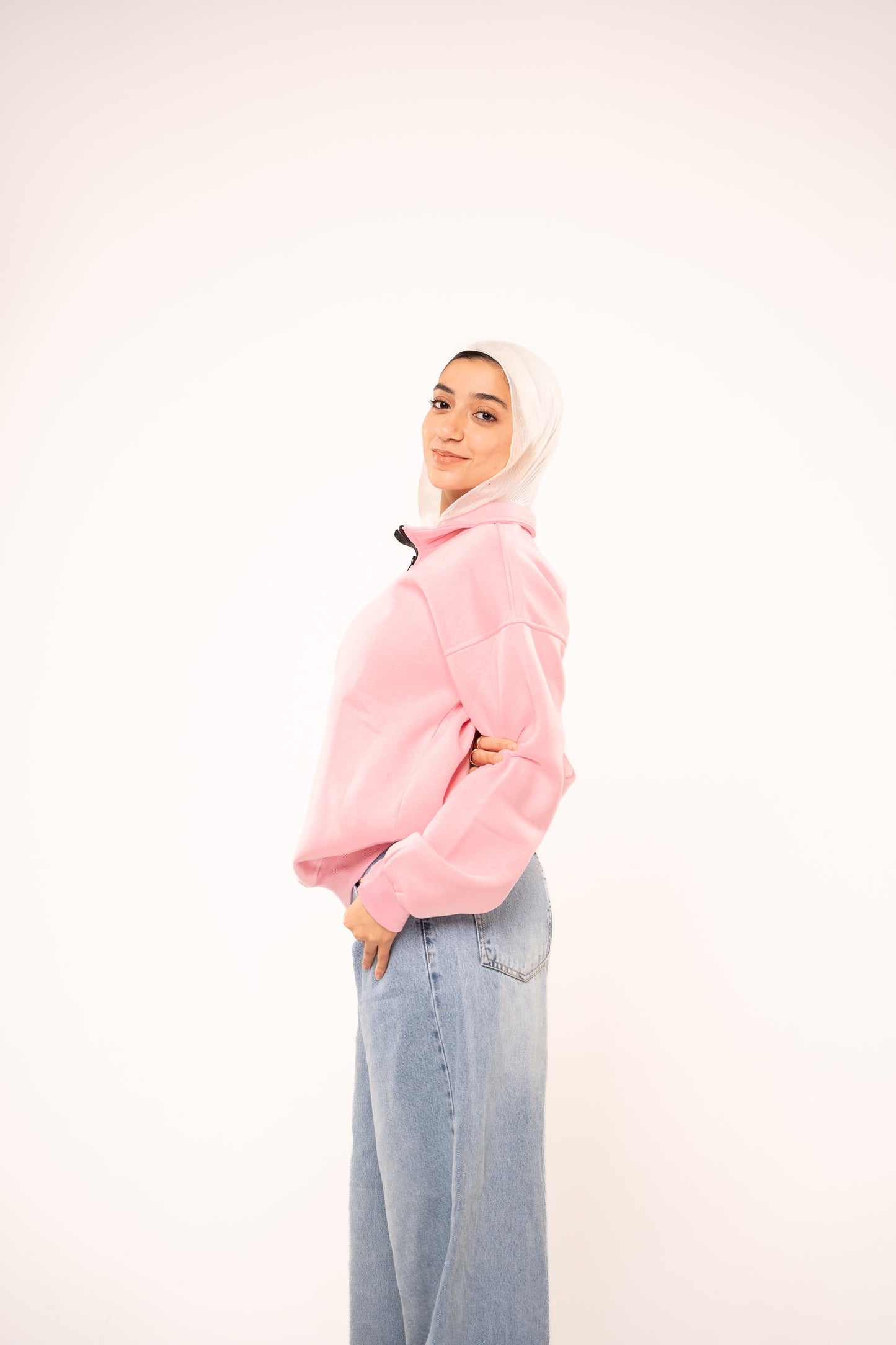 Ballet Pink Quarter-Zip