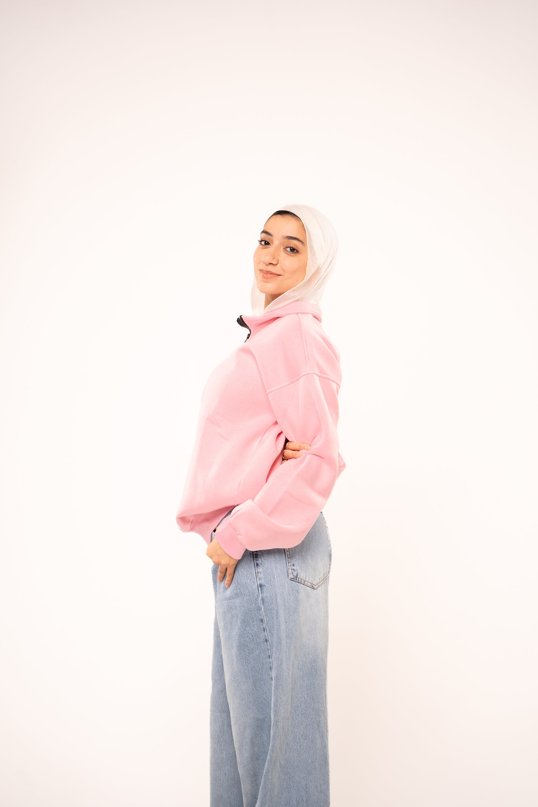 Ballet Pink Quarter-Zip