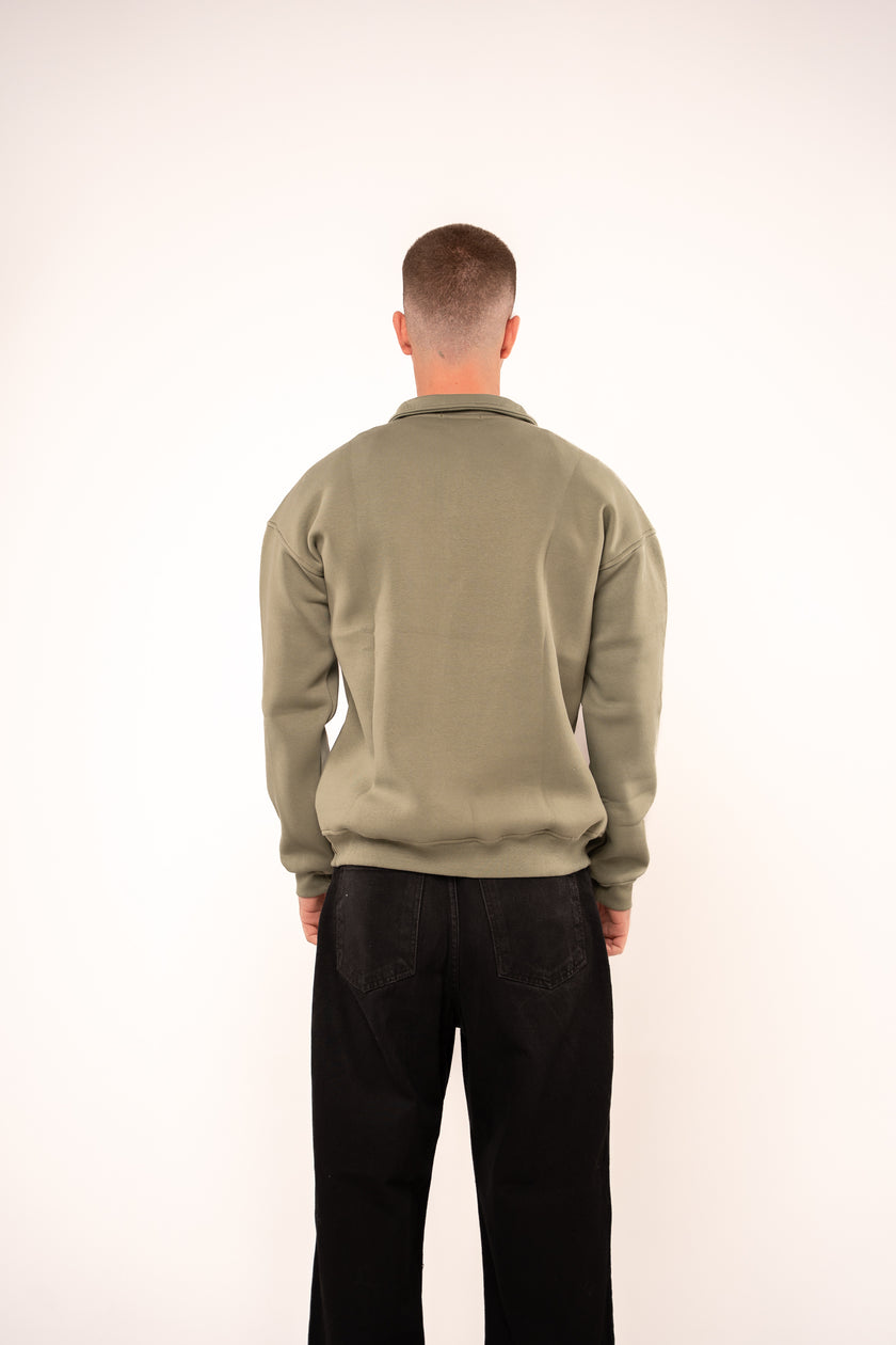 Forest Olive Quarter-Zip