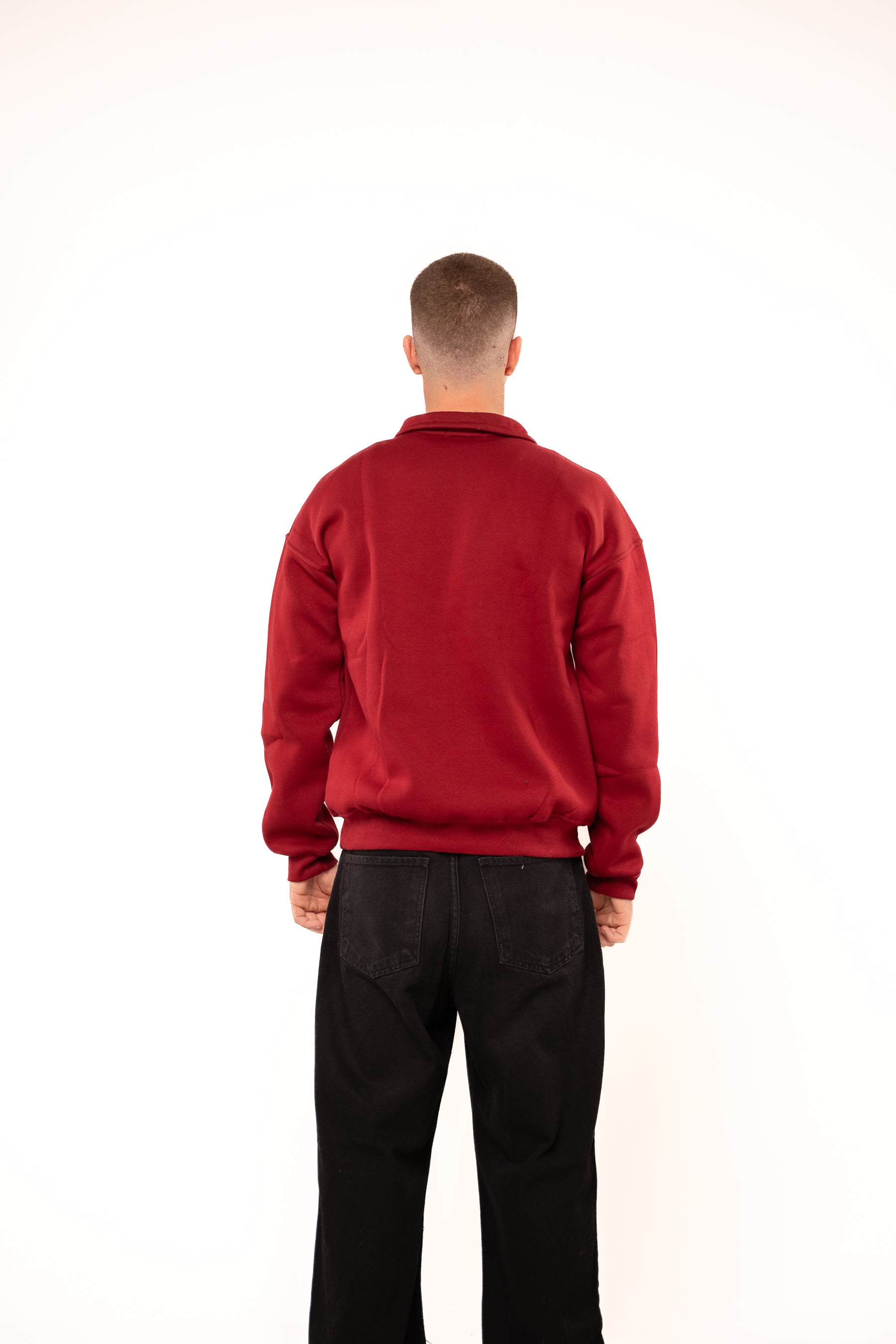 Wine Burgundy Quarter-Zip