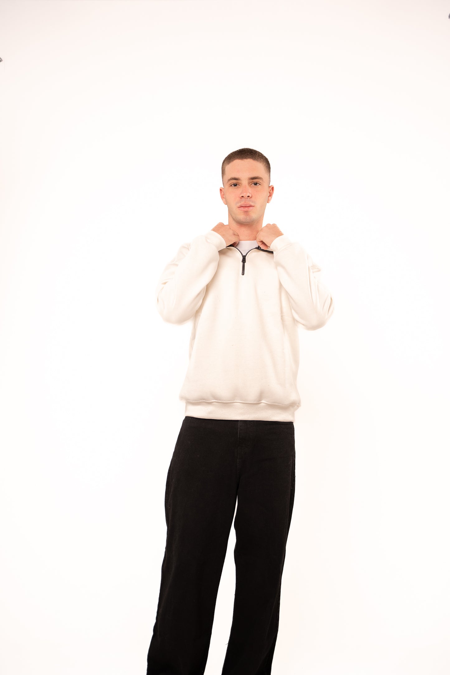 Ice White Quarter-Zip