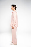 Salmon Pink Linen Shirt