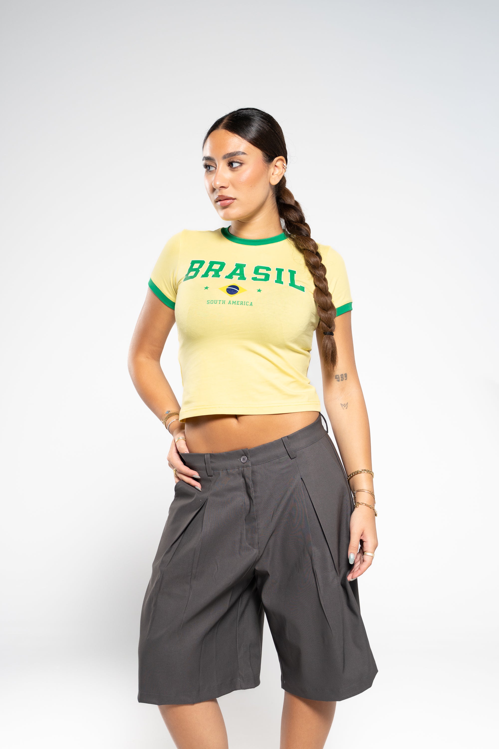 Brasil Yellow Baby Tee