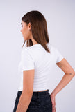 Ice White U-Shaped Top