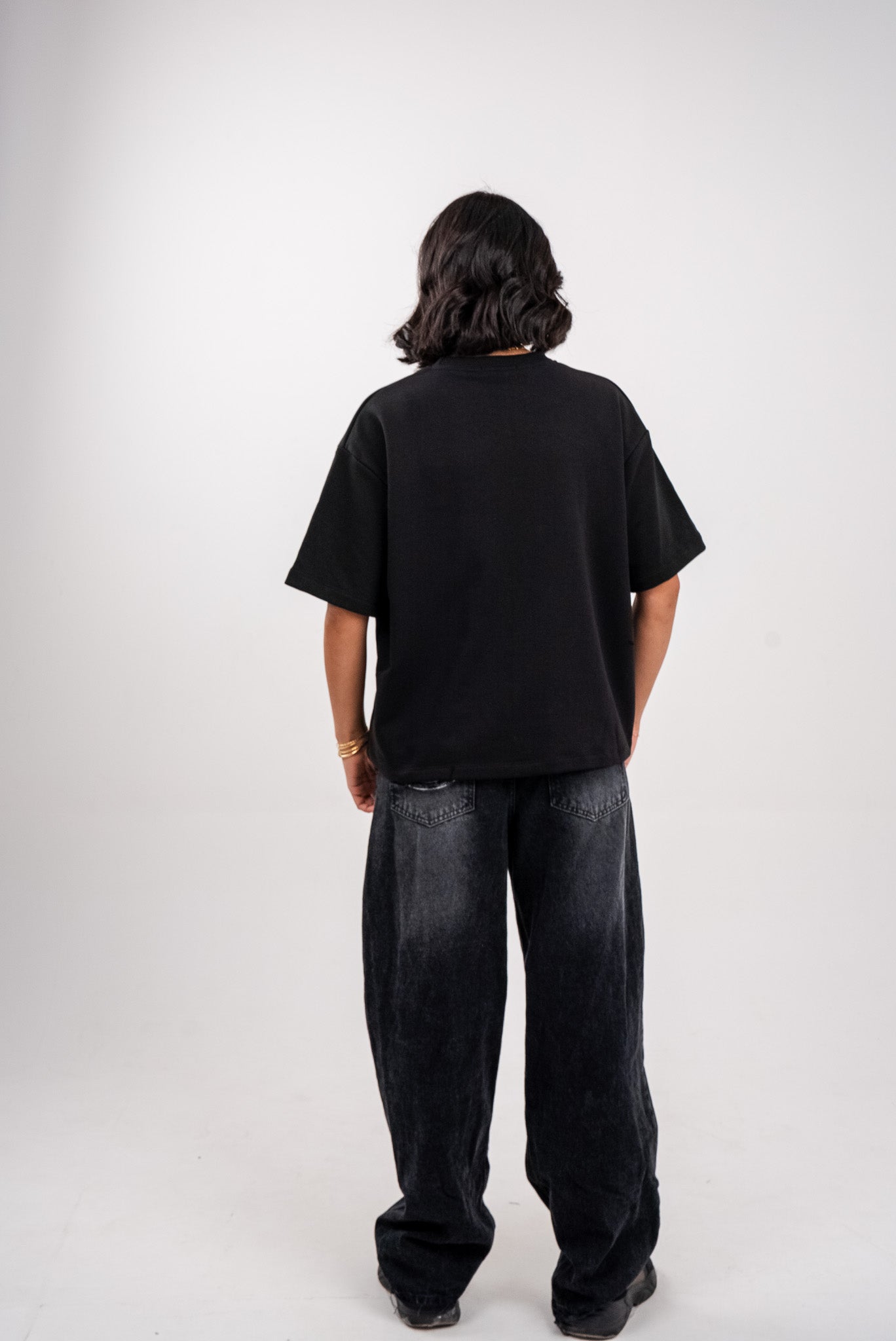 Charcoal Black Boxy T-Shirt