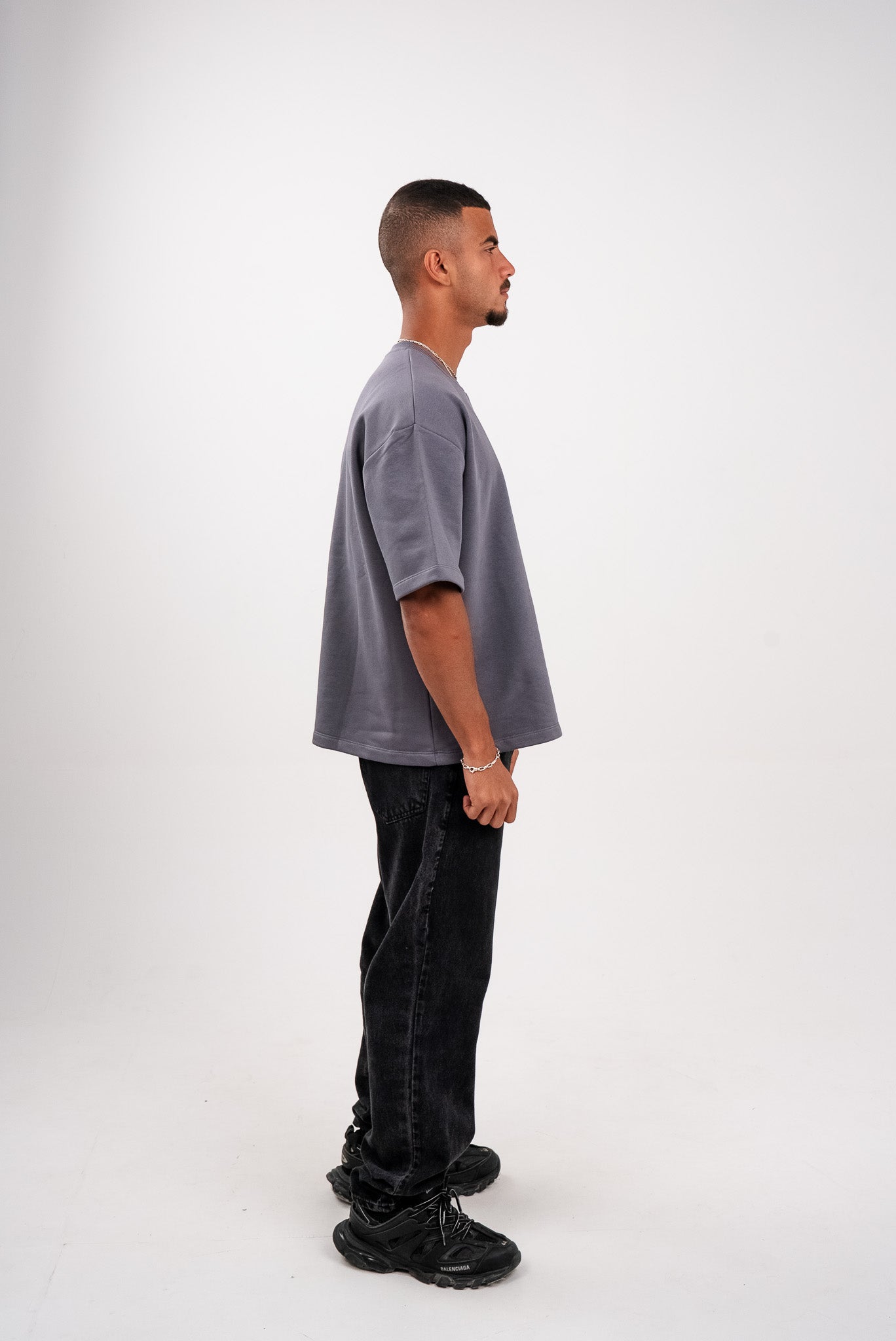 Iron Grey Boxy T-Shirt