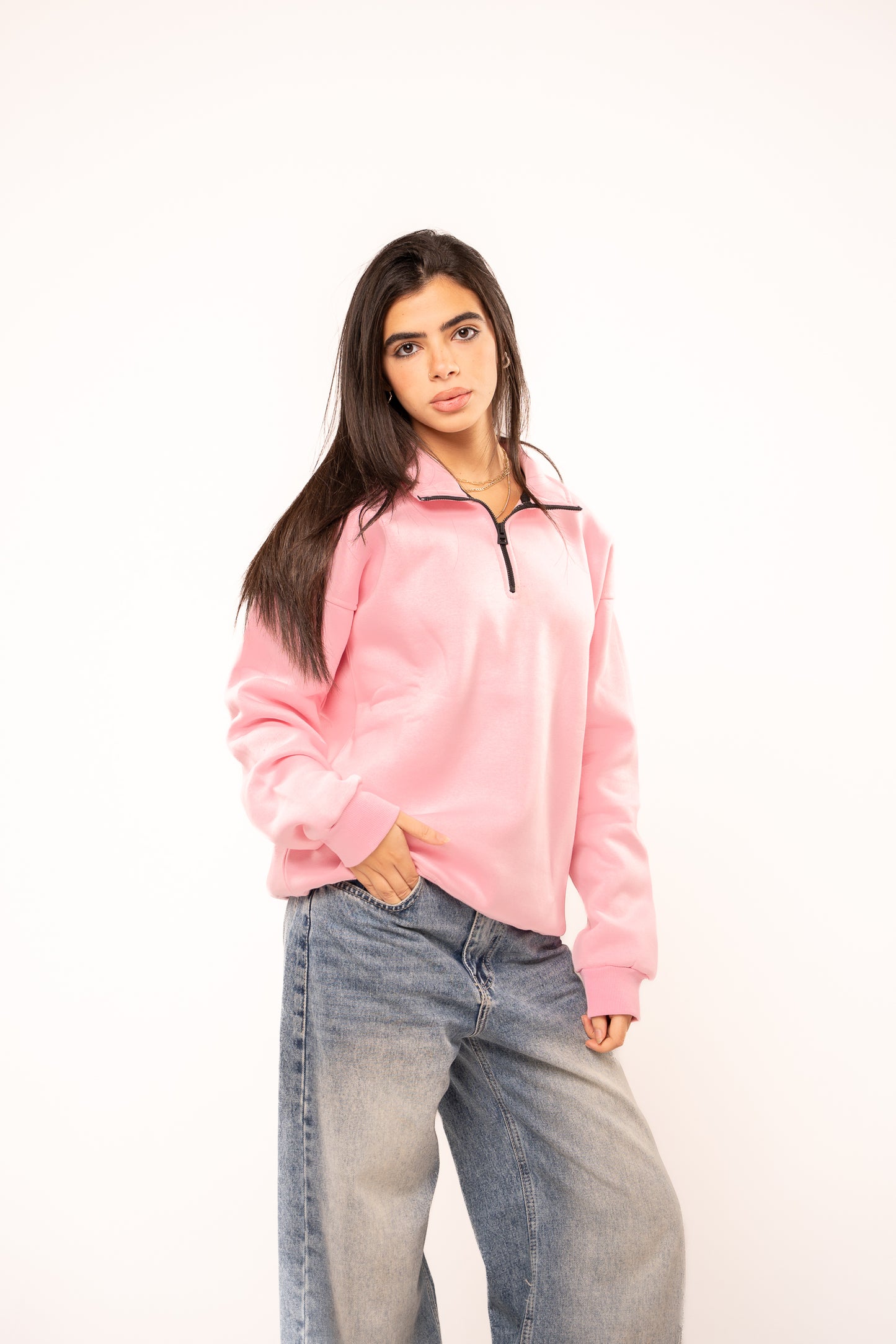 Ballet Pink Quarter-Zip