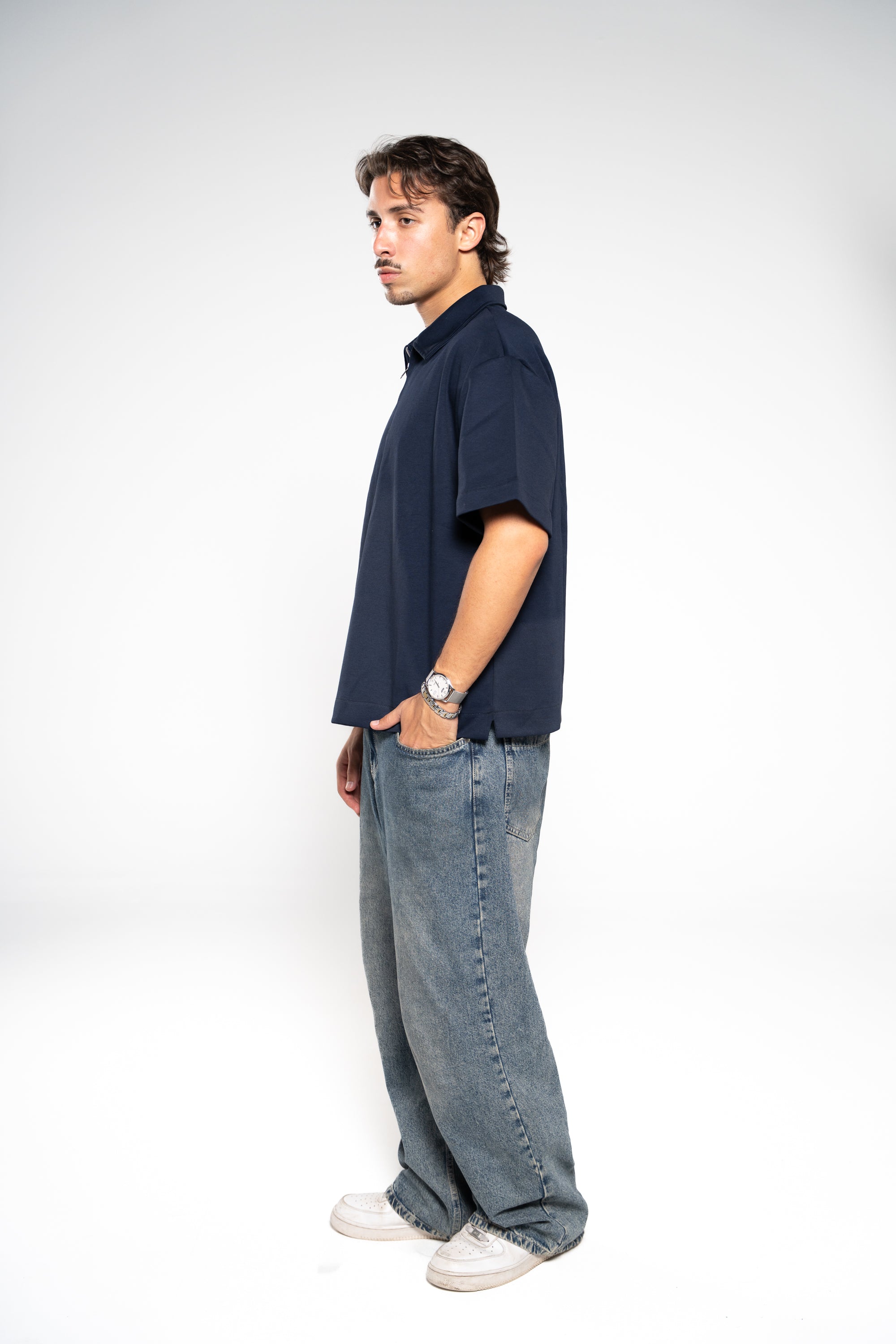 Absolute Zero Zip Up Polo