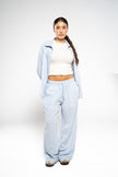 Arctic Blue Linen Pants
