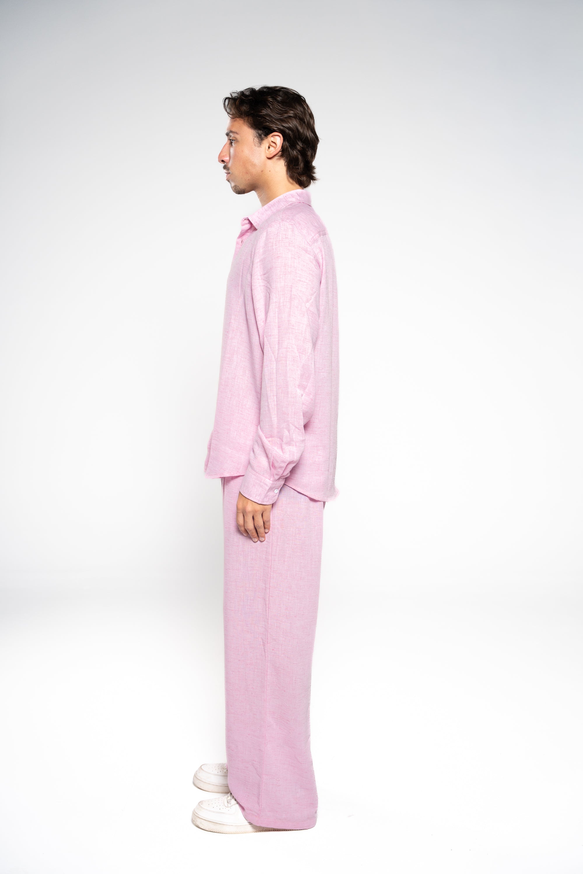 Ballet Pink Linen Shirt