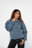 Teal Blue Crew-Neck