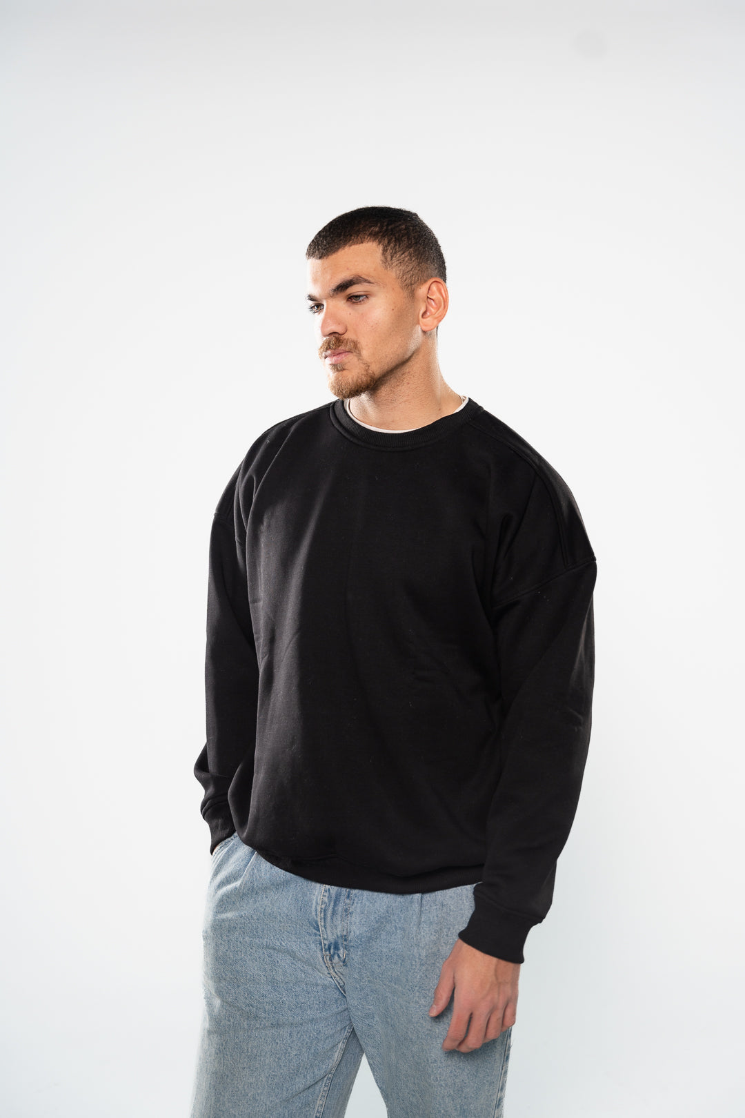 Ink Black Crew-Neck