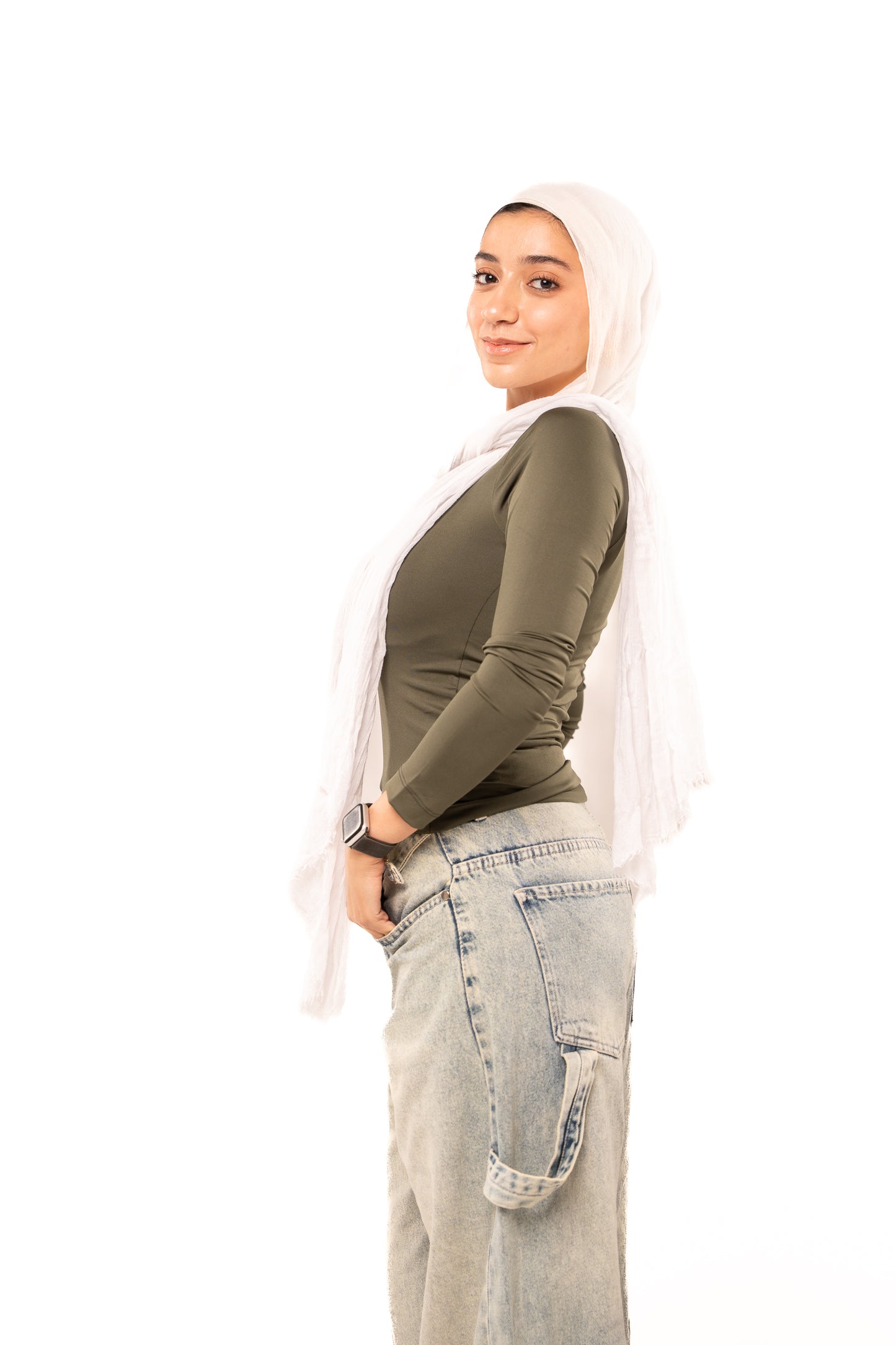 Forest Olive Long Sleeve Top