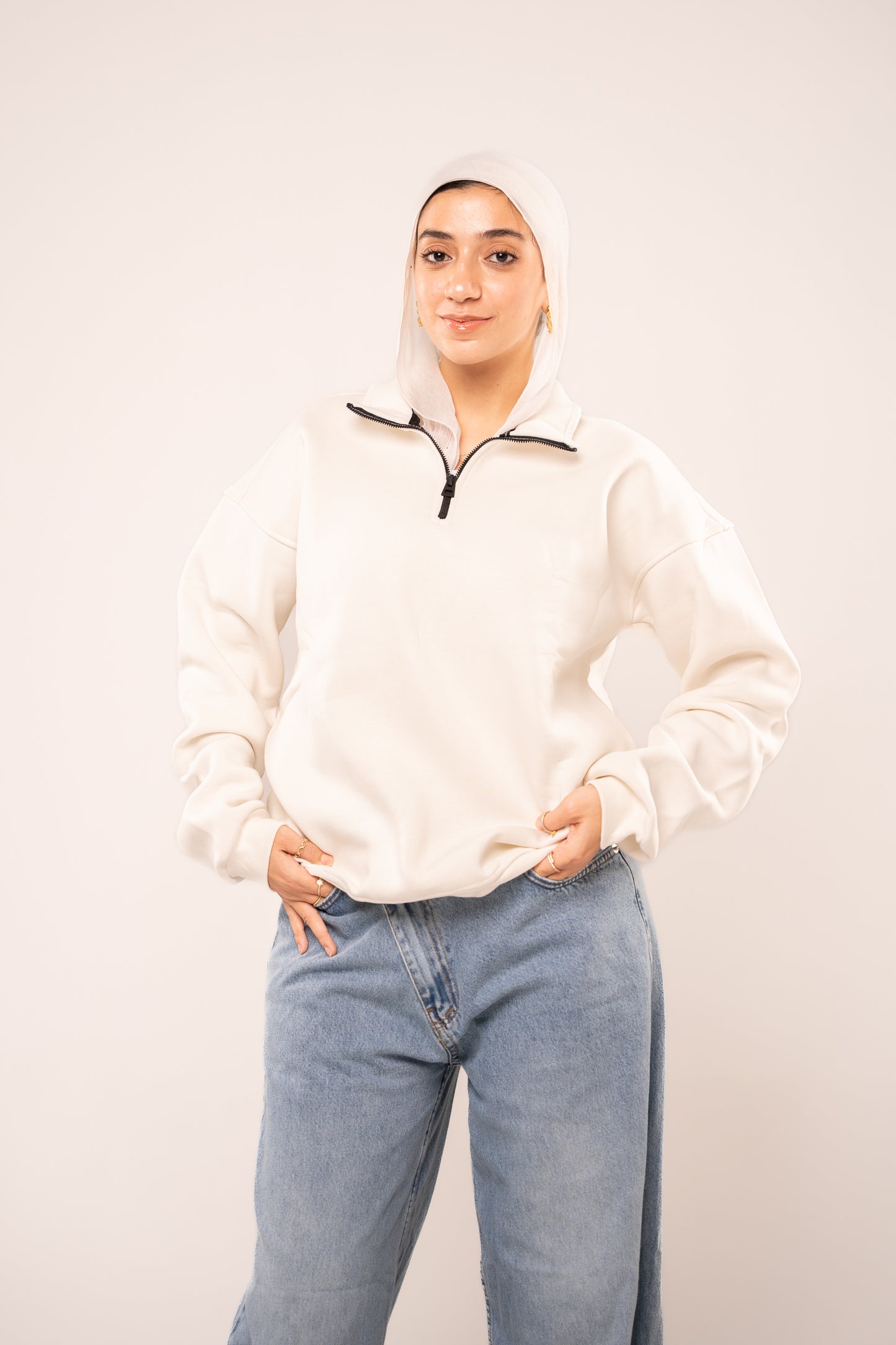 Ice White Quarter-Zip