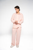 Salmon Pink Linen Pants