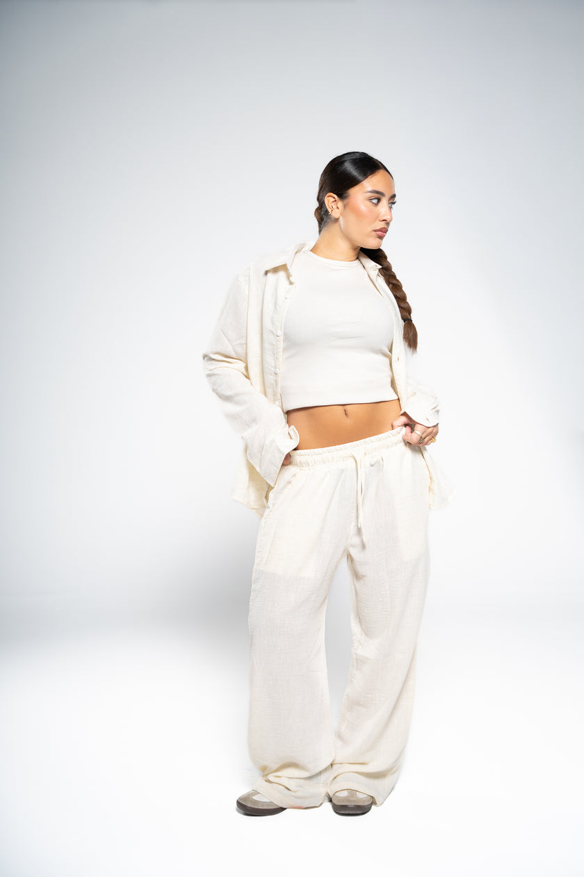 Off White Linen Shirt