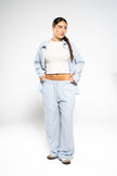 Arctic Blue Linen Shirt