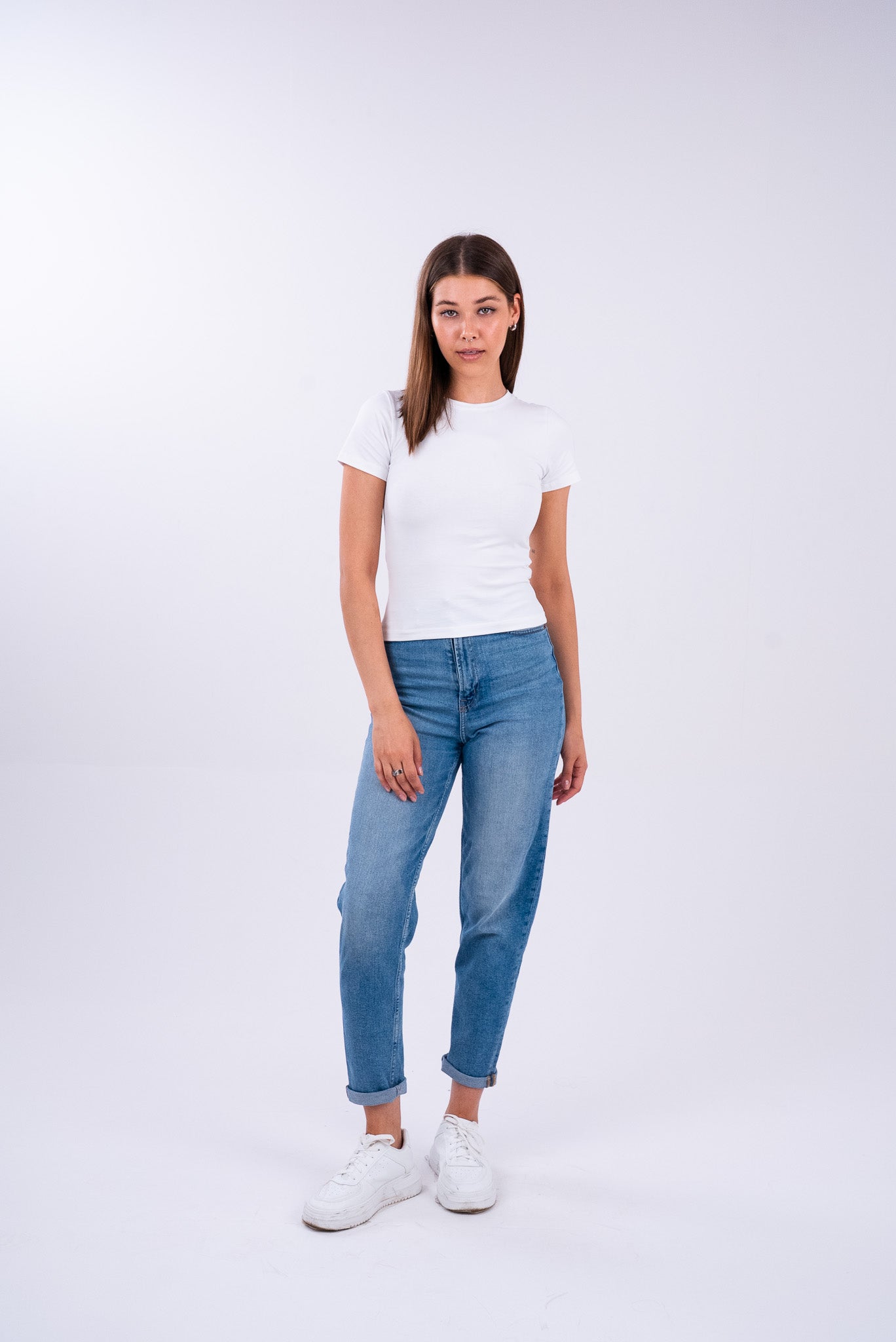 Ice White Basic Top