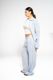 Arctic Blue Linen Pants