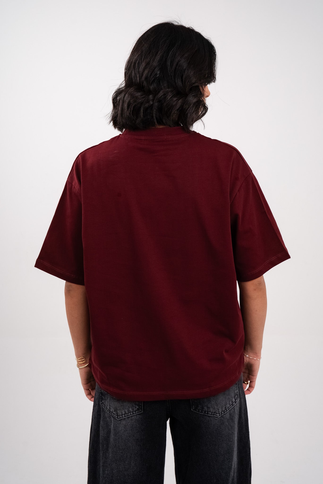 Deep Burgundy Boxy T-Shirt