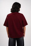 Deep Burgundy Boxy T-Shirt