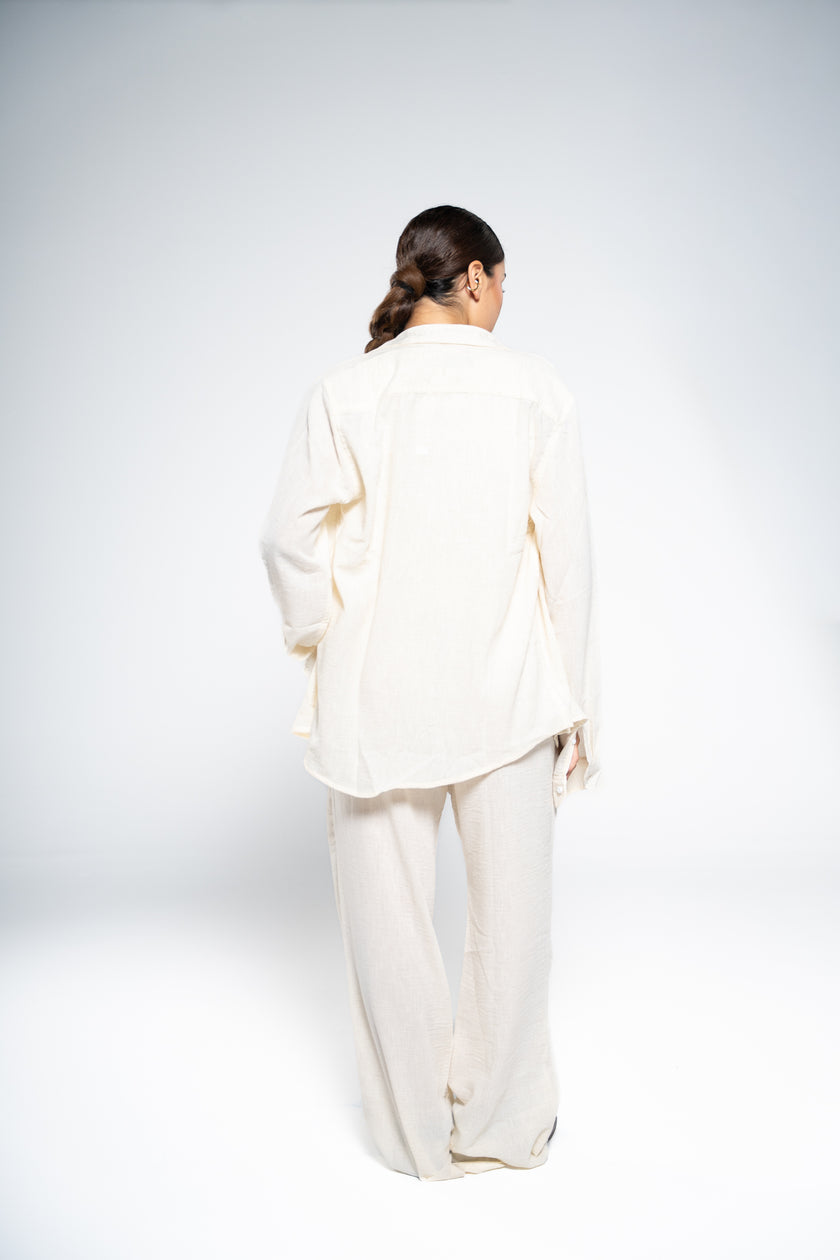 Off White Linen Shirt