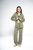 Forest Green Linen Pants